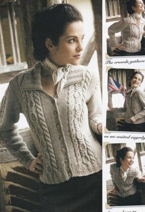 Cable and Moss Stitch Cardigan Knitting pattern by Sian Brown | LoveCrafts