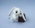 Mini bunny knitting flat