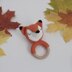 Crochet fox pattern rattle toy Amigurumi pattern baby teether