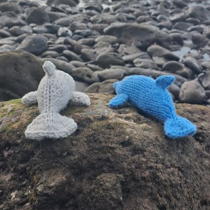Knitted Dolphins