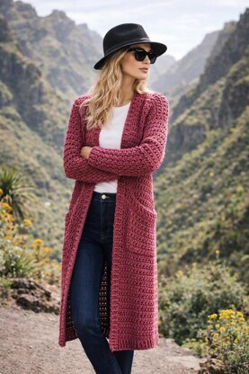 Volcanic Grace Long Cardigan
