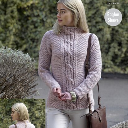 Sweaters & Cowl in King Cole Fashion Aran - 5155 - Downloadable PDF