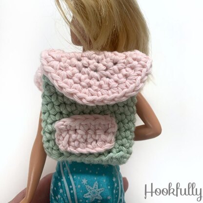 Mini Backpack for Dolls Crochet pattern by Hookfully LoveCrafts