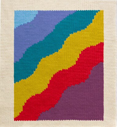 Abstract Rainbow Waves Chart