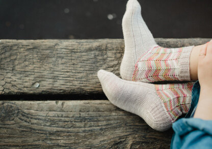Petal Socks in SweetGeorgia Tough Love Sock - Downloadable PDF