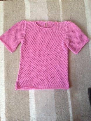 Lady's pink cotton t-shirt