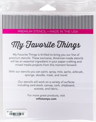 My Favorite Things Stencil 4.5"X6" - Snowfall - Horizontal