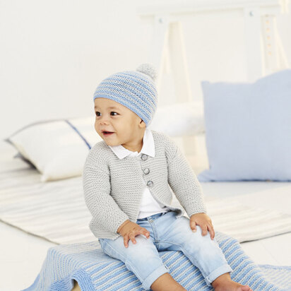 Cardigan, Blanket & Hat in Stylecraft Bambino DK - 9530 - Downloadable PDF