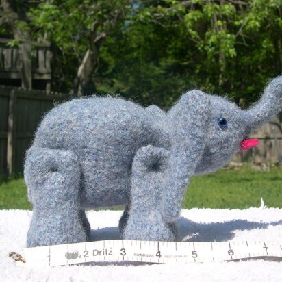 Knitted/Felted Elephant