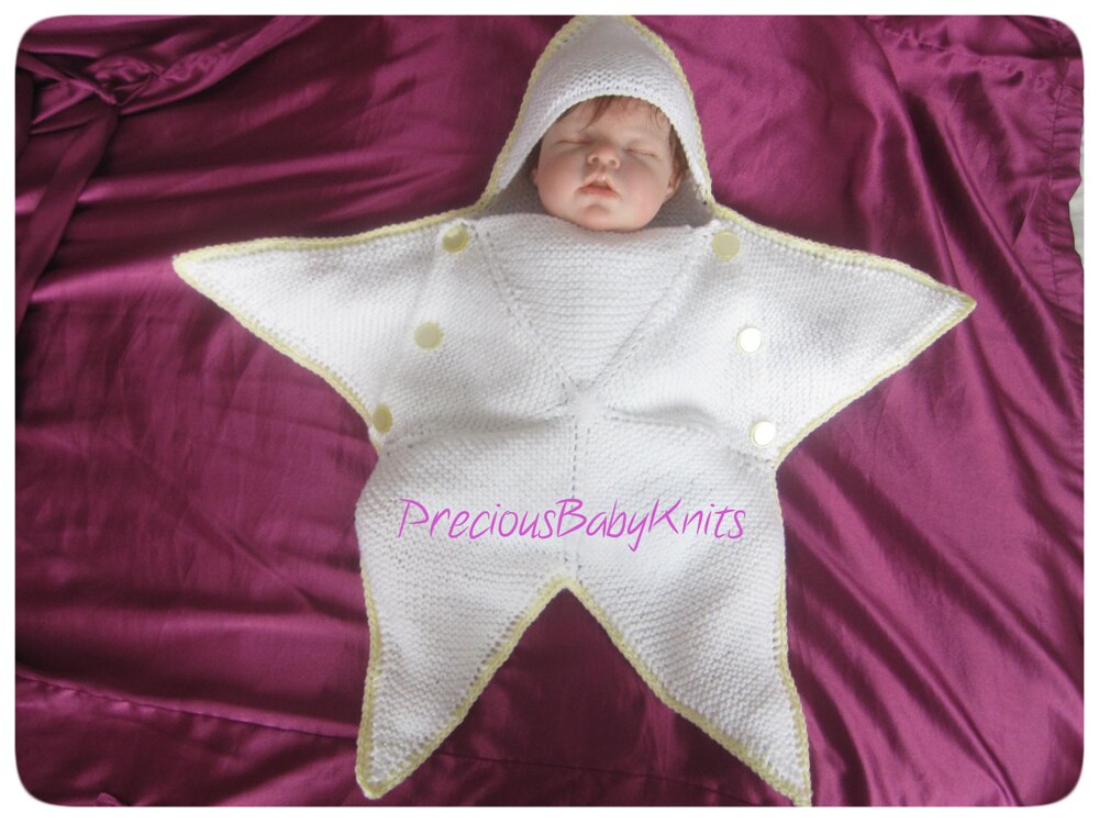 Star Baby Onesie Crochet Pattern 182 Starfish Baby Bunting And Hat
