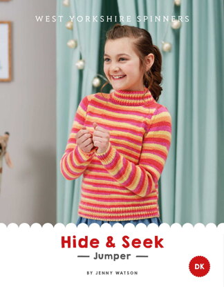 Hide & Seek Jumper in West Yorkshire Spinners Bo Peep Luxury Baby DK - DBP0223 - Downloadable PDF