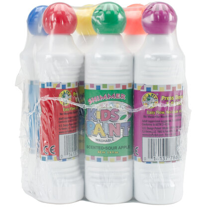 Crafty Dab Kid's Scented Shimmer Paint Markers 1.4oz 6/Pkg - Assorted Scents & Colors
