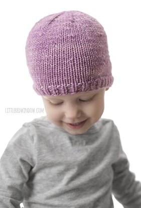 Easy Knit Flat Baby Hat