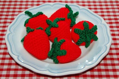 Crochet Pattern for Strawberries / Fruit - Crochet Picnic / Toy Food