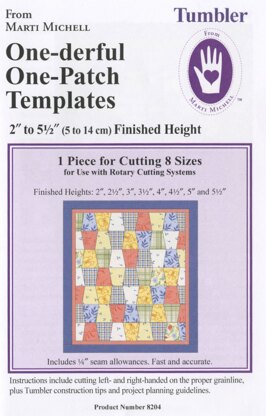 Marti Michell Tumbler One-Derful One Patch Quilting Template