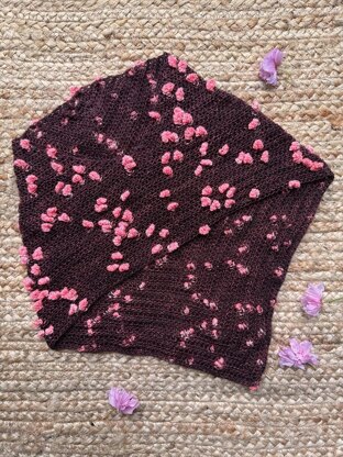 Falling Blossoms Cowl (crochet)