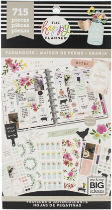 The Happy Planner Sticker Value Pack - Farmhouse, 1486/Pkg