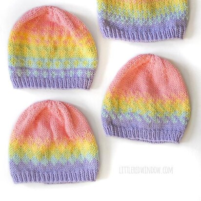 Rainbow Fades Hats