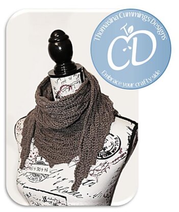 Chocolate Ripple Neckerchief Scarf