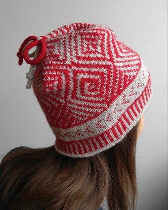 Fair Isle Square Hat