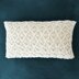 Crochet Macramé Lumbar Pillow