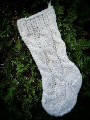 Super Cabled Christmas Stocking