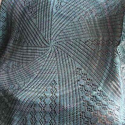 Tidepool Spiral Shawl