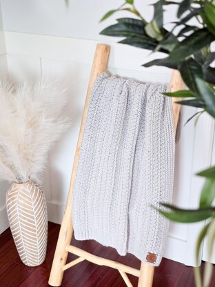 Braided Wheat Crochet Blanket