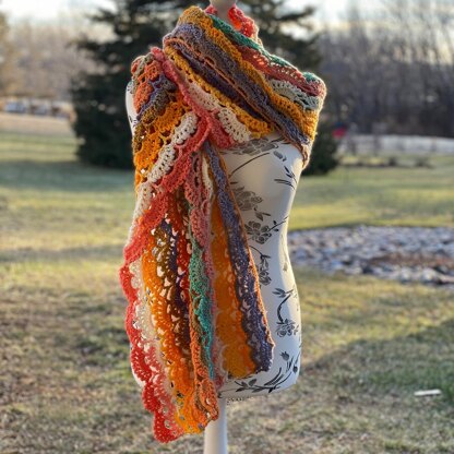 Picot Fan Wrap