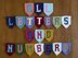 Alphabet and numbers crochet bunting