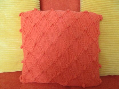 Trellis and Bobble Cushion Cover