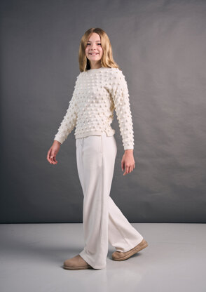 Pompom Sweater in MODE at Rowan Alpaca Wool PDF