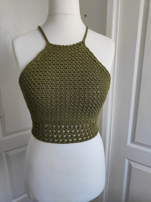 Moss 'n' Mesh Crop Top