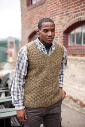 Romo Vest in Berroco Blackstone Tweed - PDF336-3