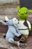 Donkey knitting pattern. Knitted donkey friend Shrek