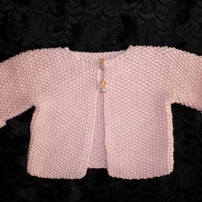 Seed Stitch Baby Cardigan