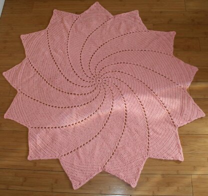 Starburst baby blanket