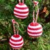 Striped Christmas Bauble Knitting Pattern - Christmas Knitting Pattern.