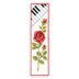 Vervaco Rose With Piano Bookmark Cross Stitch Kit - 6cm x 20cm