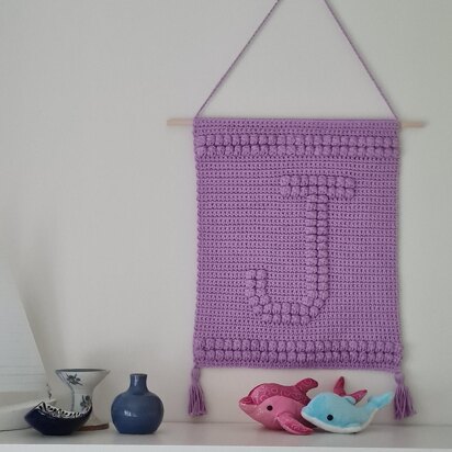 Letter J Wallhanging