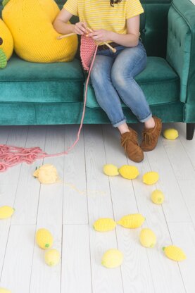 #StitchAwayStress Crochet Lemon Stress Ball
