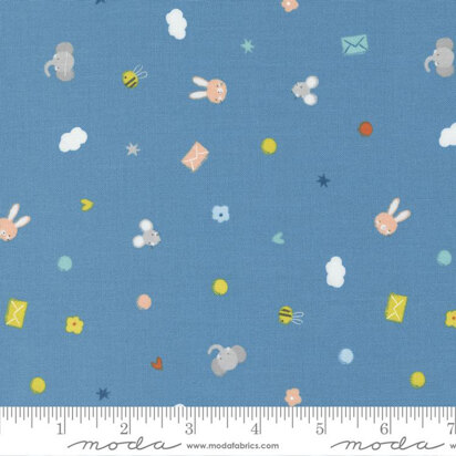 Moda Fabrics Delivered With Love - Blue (25133-16)