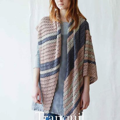 Tranquil Shawl in Erika Knight Studio Linen - Downloadable PDF