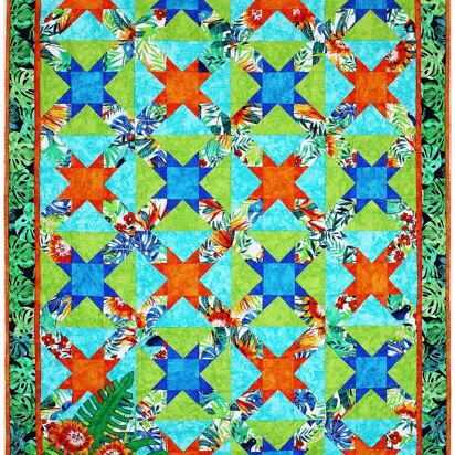 Michael Miller Fabrics Garden Isle Quilt - Downloadable PDF