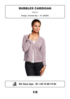 Bubbles Cardigan in BC Garn Semilla - 2302BC - Downloadable PDF