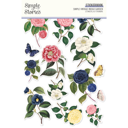Simple Stories Indigo Garden Sticker Book