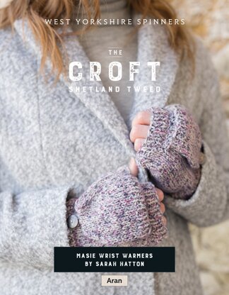 Maisie Wrist warmers in West Yorkshire Spinners The Croft Shetland Tweed - DBP0064 - Downloadable PDF