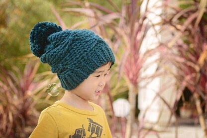 Chunky Butterfly Slouch Beanie