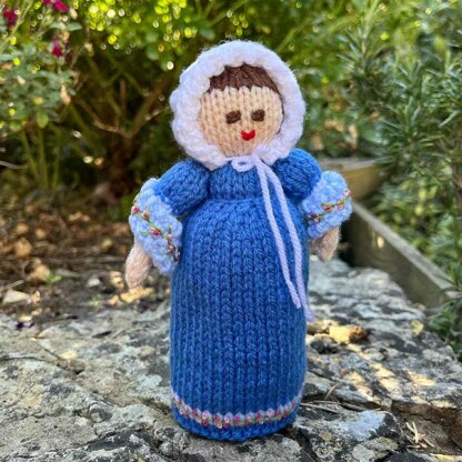 Caroline - An 1808 Regency Doll Knitting Pattern - Toy Knitting Pattern