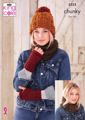 Apparel Accessories in King Cole Chunky - 5553 - Downloadable PDF
